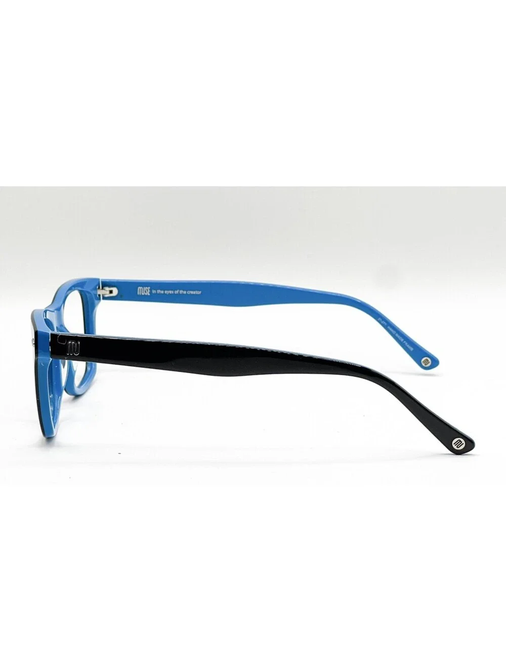 Muse 39-P9410 Black Oval Authentic Eyeglass Frames 50-20-145